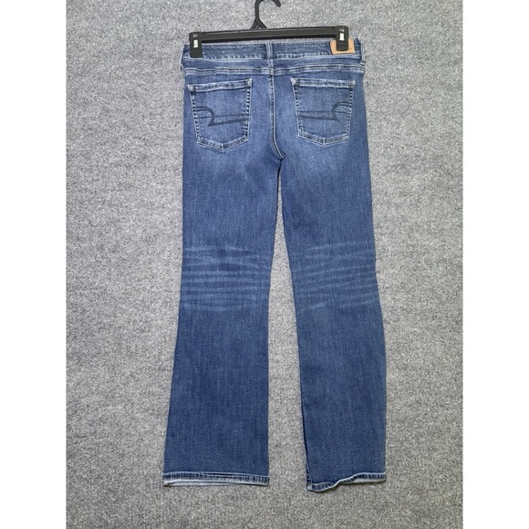 American Eagle Jeans Womens 10R Boot Cut Stretch X Dark Wash - Picture 2 of 8